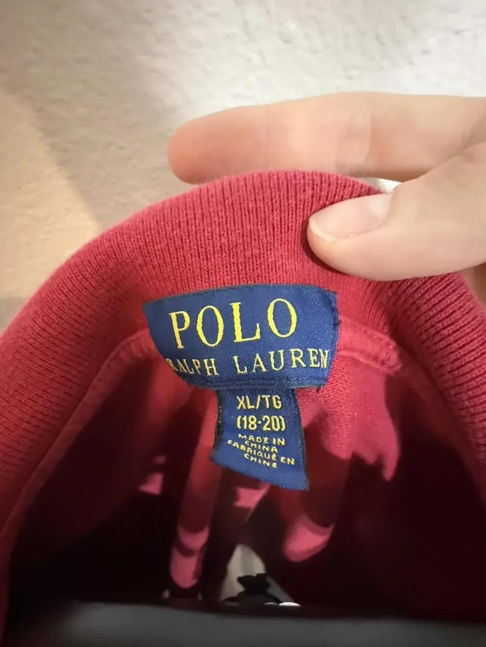 Polo Ralph Lauren Men's Red and Burgundy Polo-shirt
